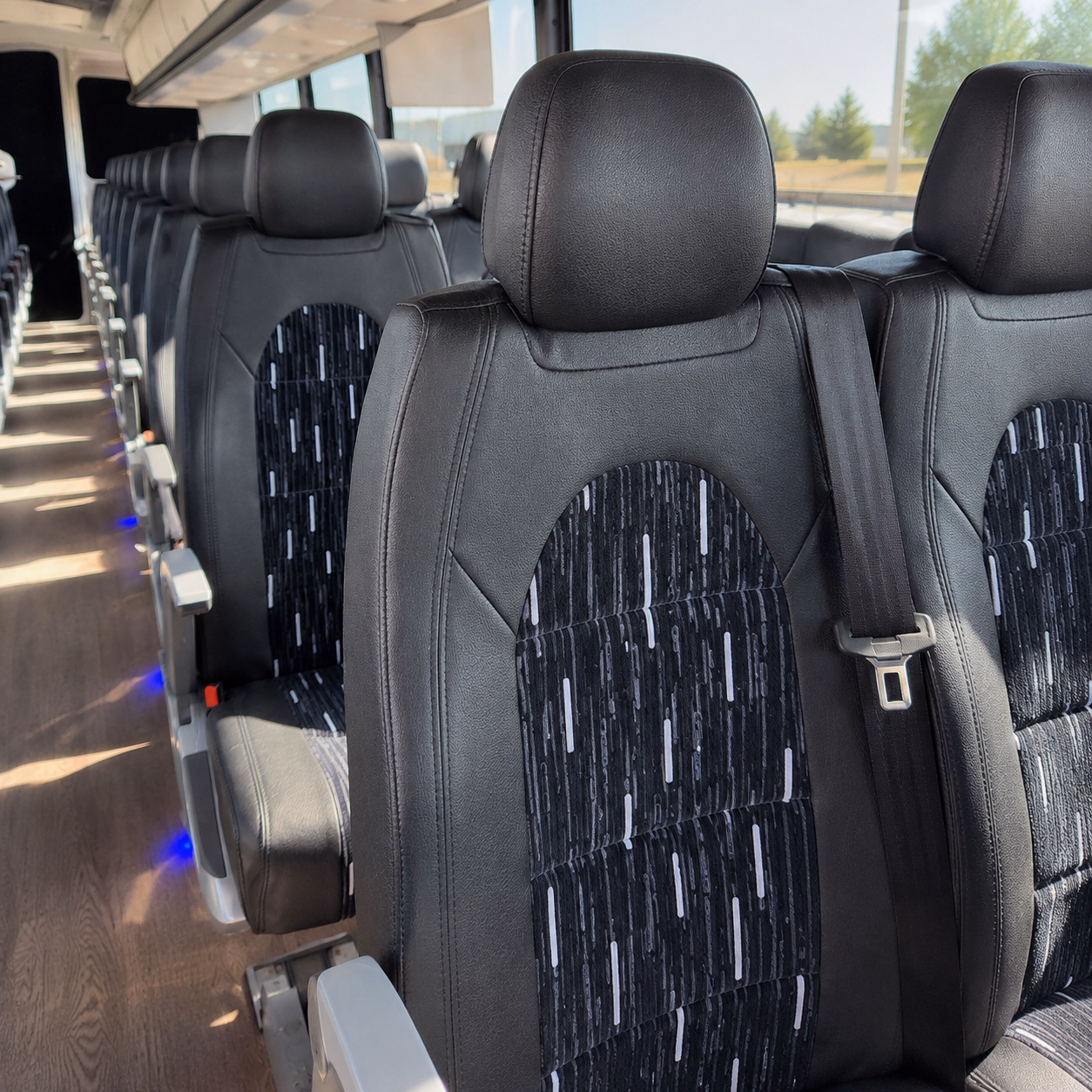 tyler charter bus services interior