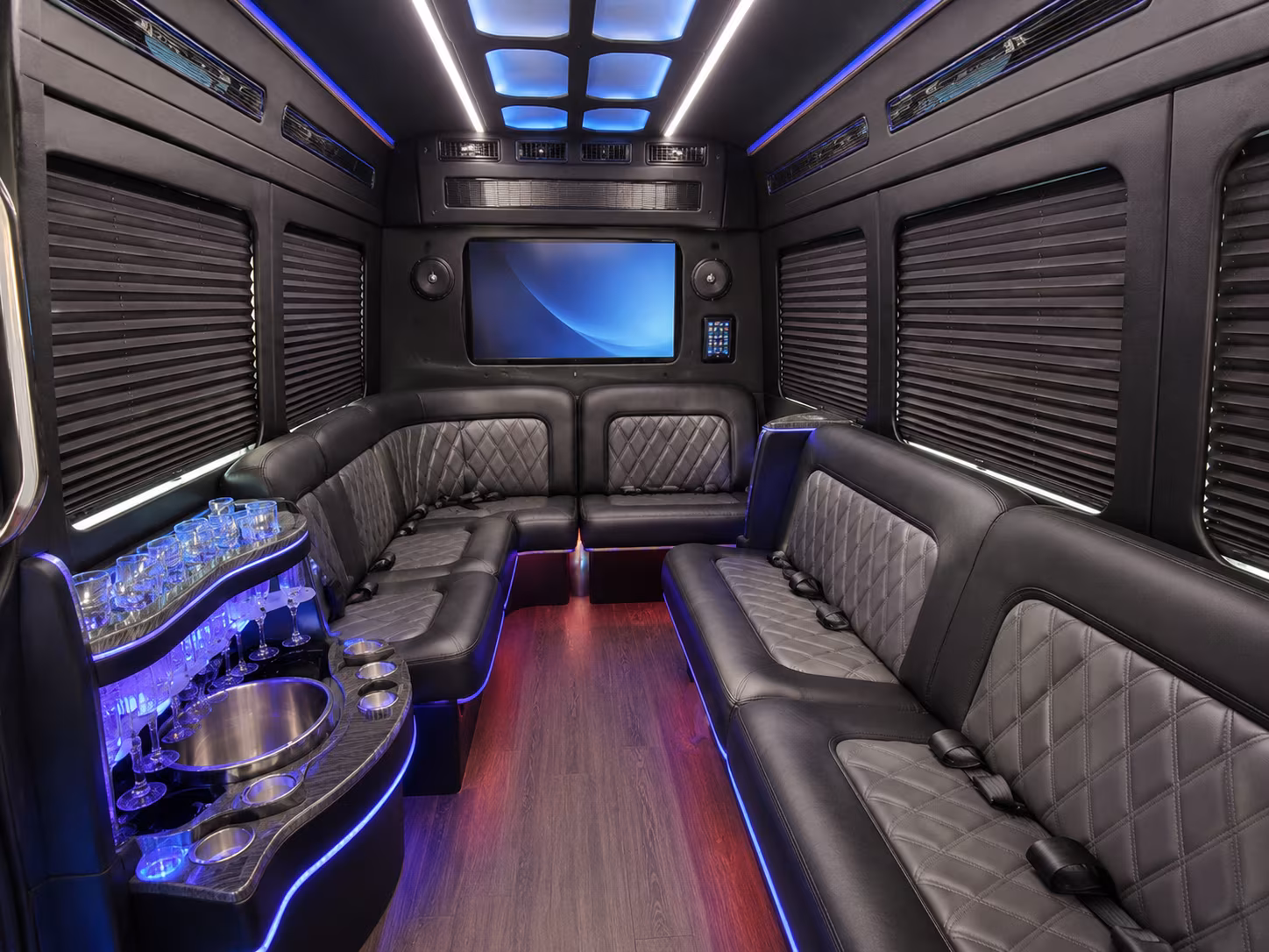 tyler party bus interior