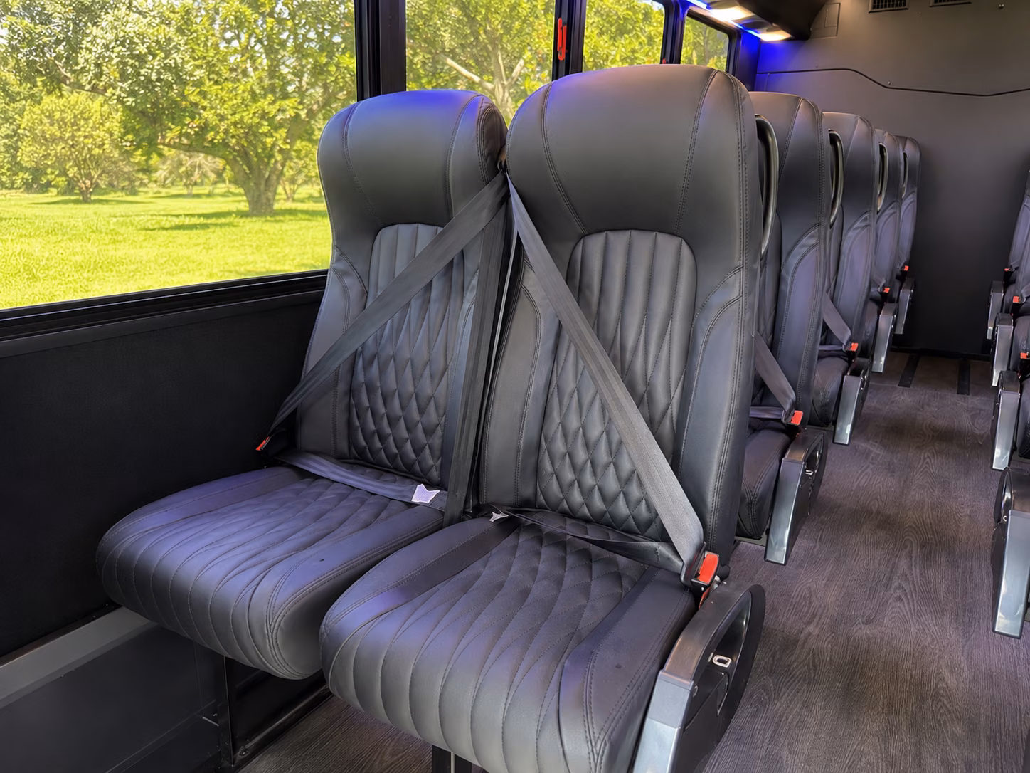 tyler wine tour brewery transportation onboard seating